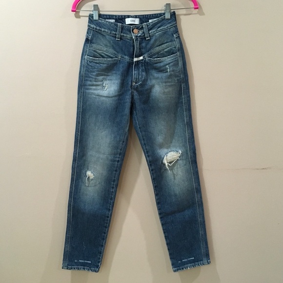 Closed Denim - CLOSED Jeans Pedal Pusher High Rise Denim Blue Women XXS New C88002 New